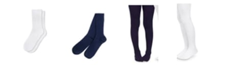 Glenn Dale Uniform socks tights black white.jpg