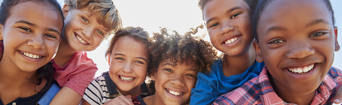 Children in a group