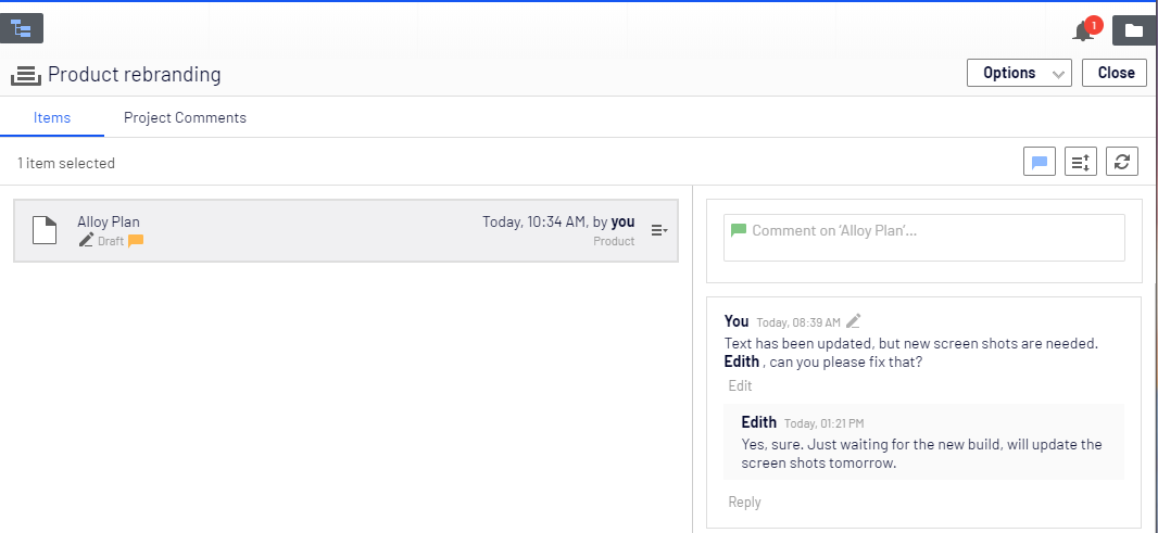 Comment-project item reply.png